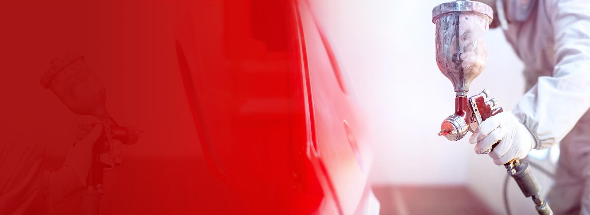 Slajd 2 -  lakierowanie auta czerwona farba
